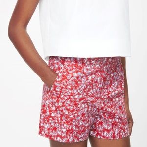 COS Patterned Red and Blue Shorts